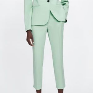 Zara Ankle Suit Pants - Mint